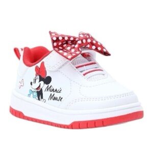 NEW! Disney Minnie Mouse Baby Girl Bow Sneakers Size 3 Shoes